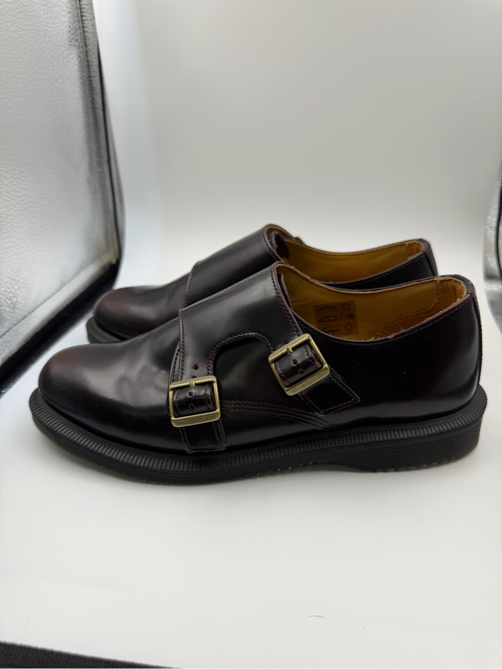 Dr. Martens Double Monk Strap Shoes - Dark Brown